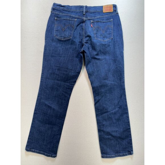 Levis 505 Straight Jeans Womens  Size 12 Blue Denim Medium Wash Classic Fit Y2K - Picture 10 of 13